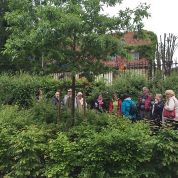 groupe dans le jardin